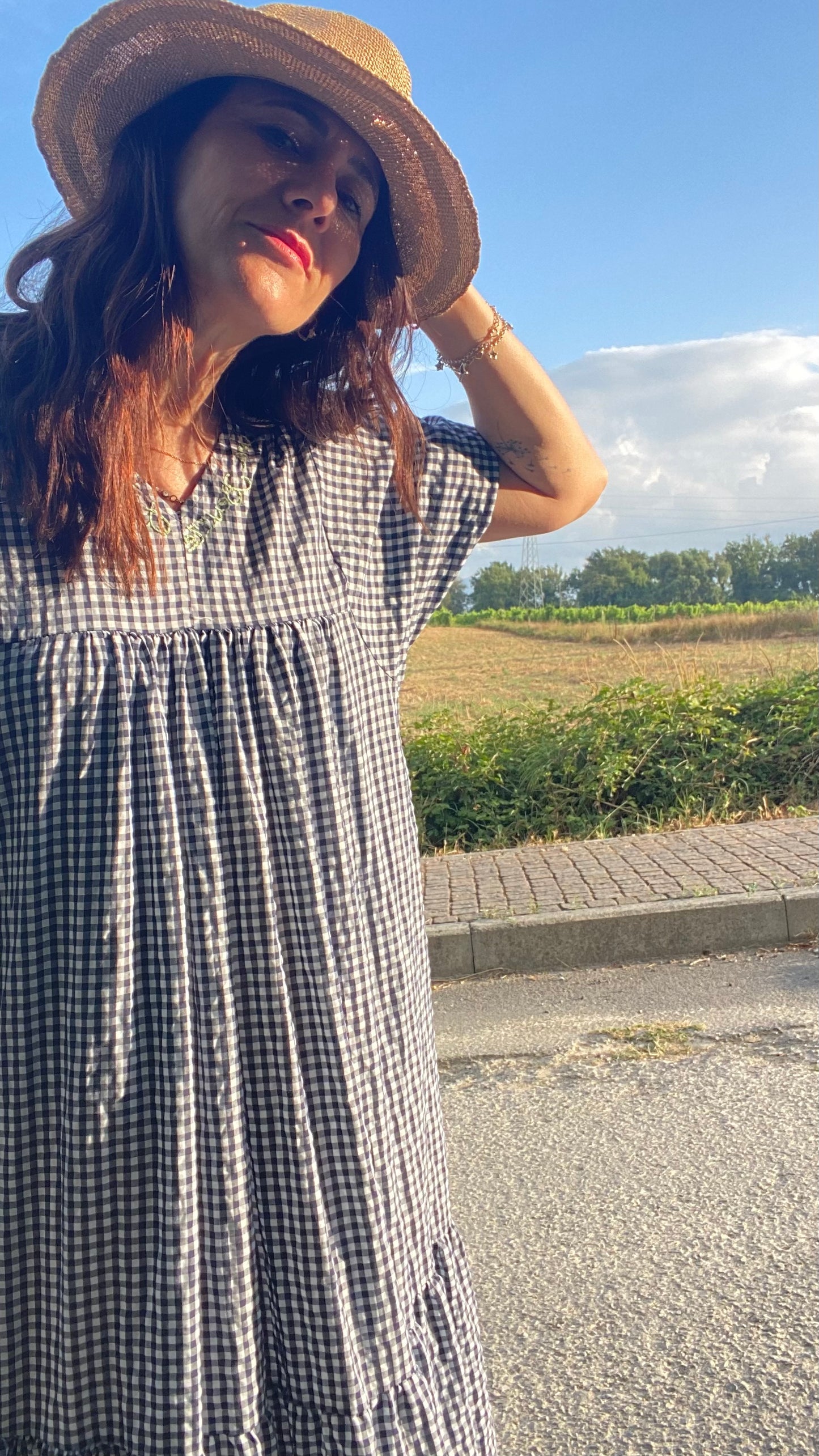 Abito Pic-nic check navy