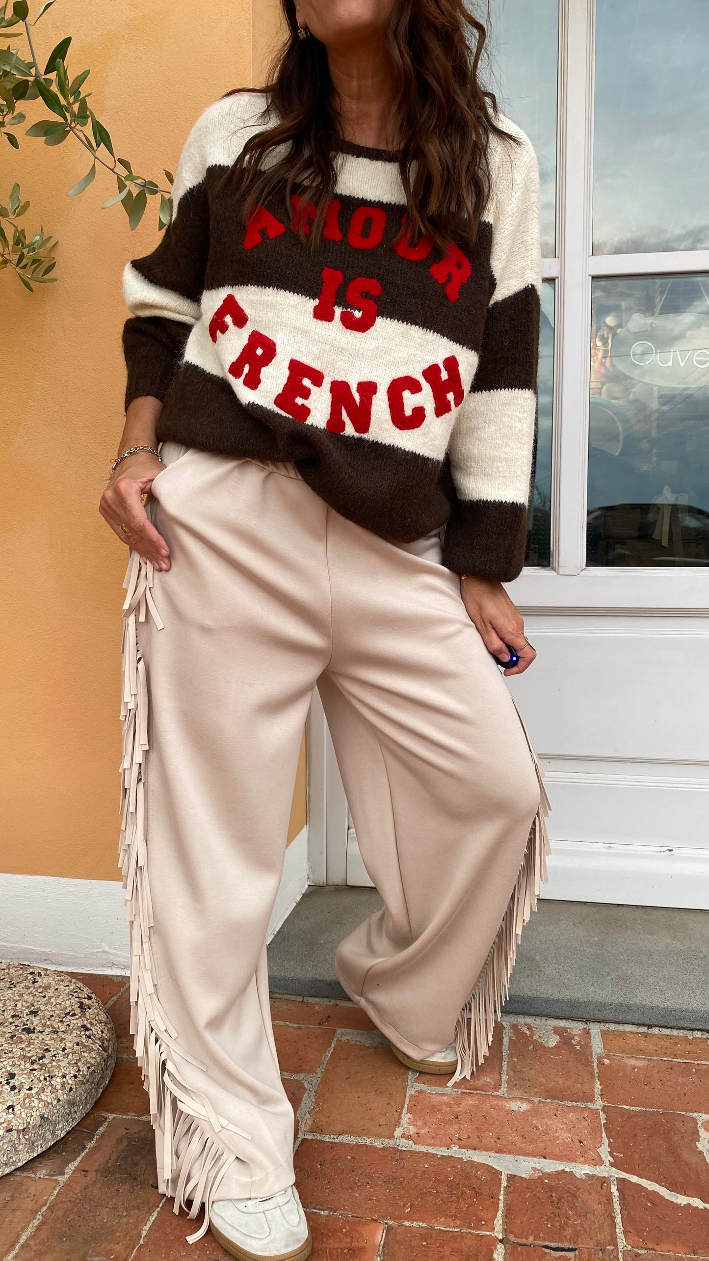 Maglione Amour is French choco