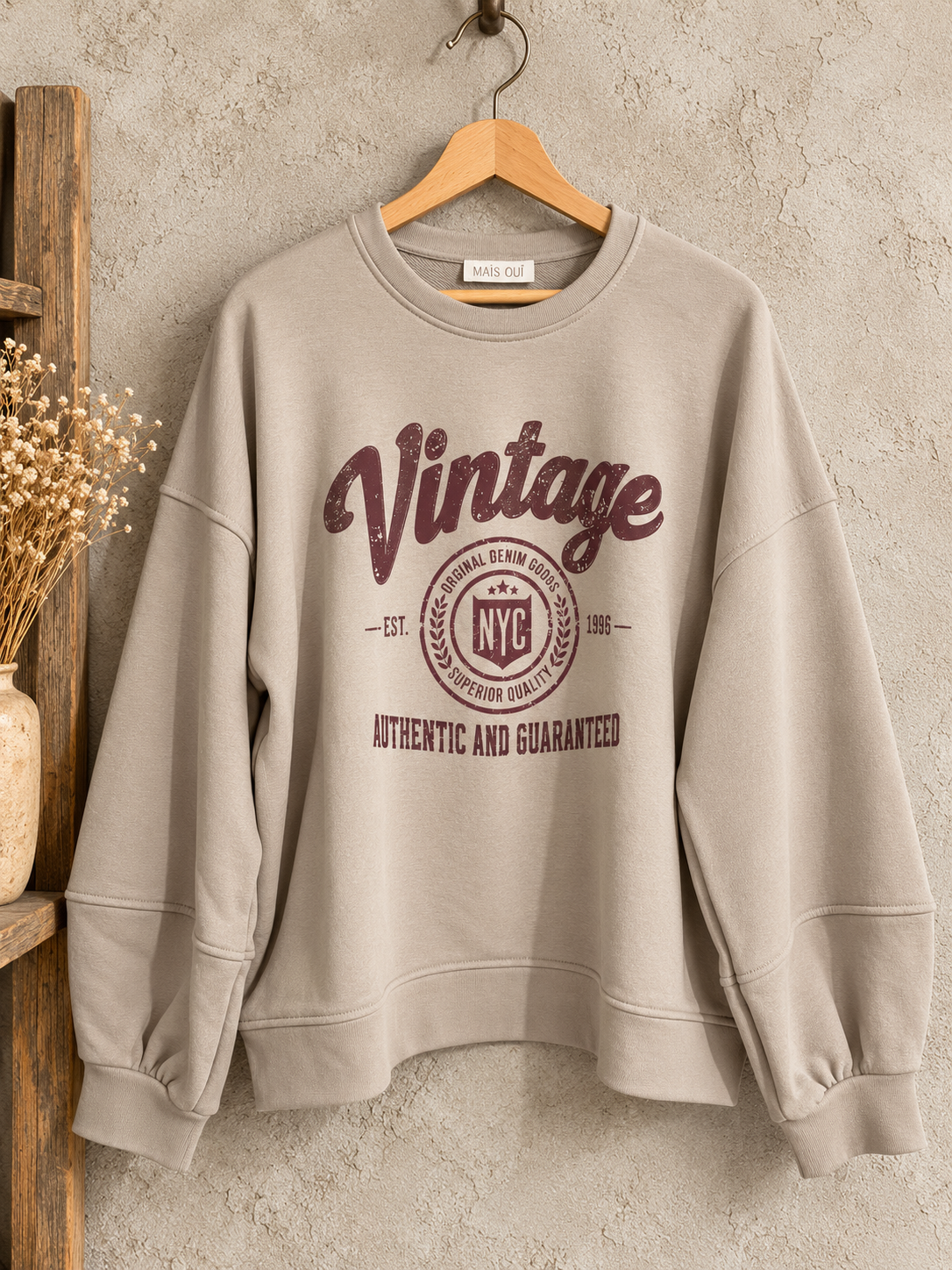 Felpa Vintage Sand