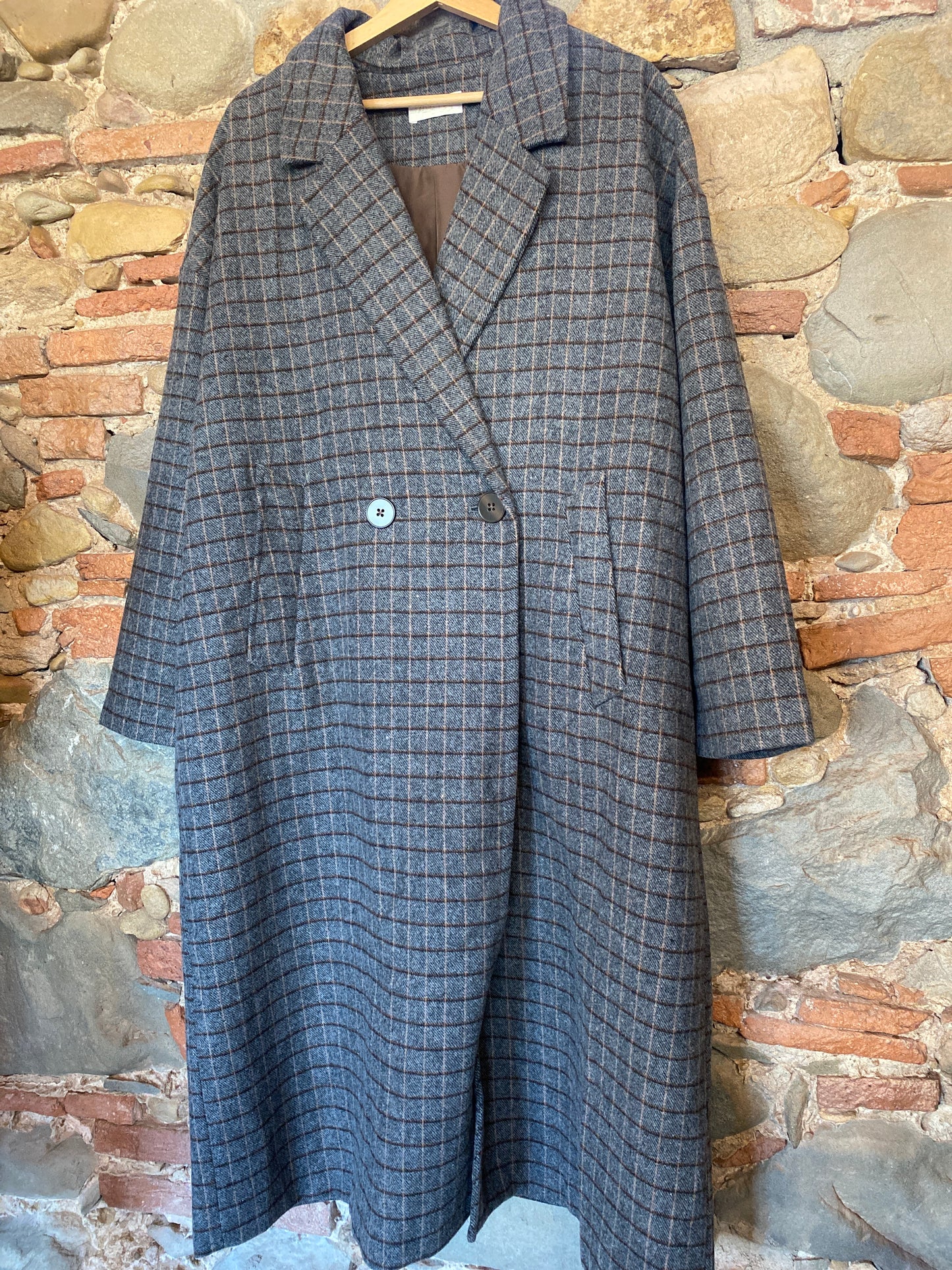 Cappotto Maxi check