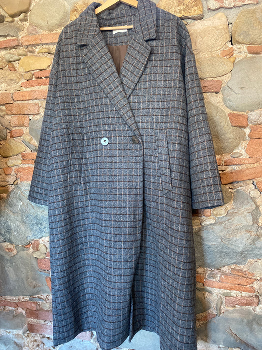 Cappotto Maxi check
