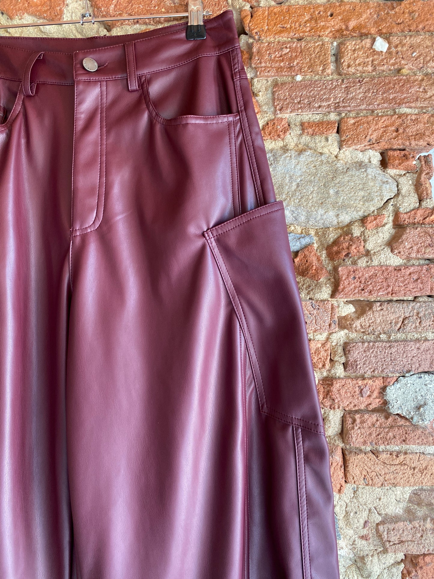 Pantalone Cargo burgundy