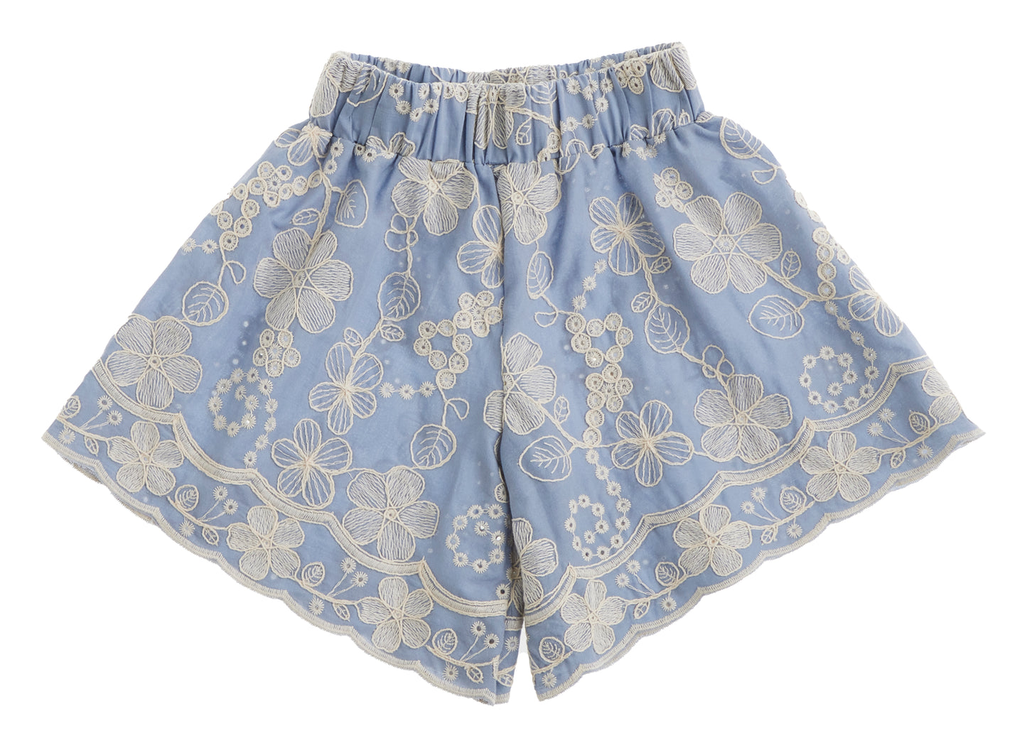 Short in cotone sangallo
