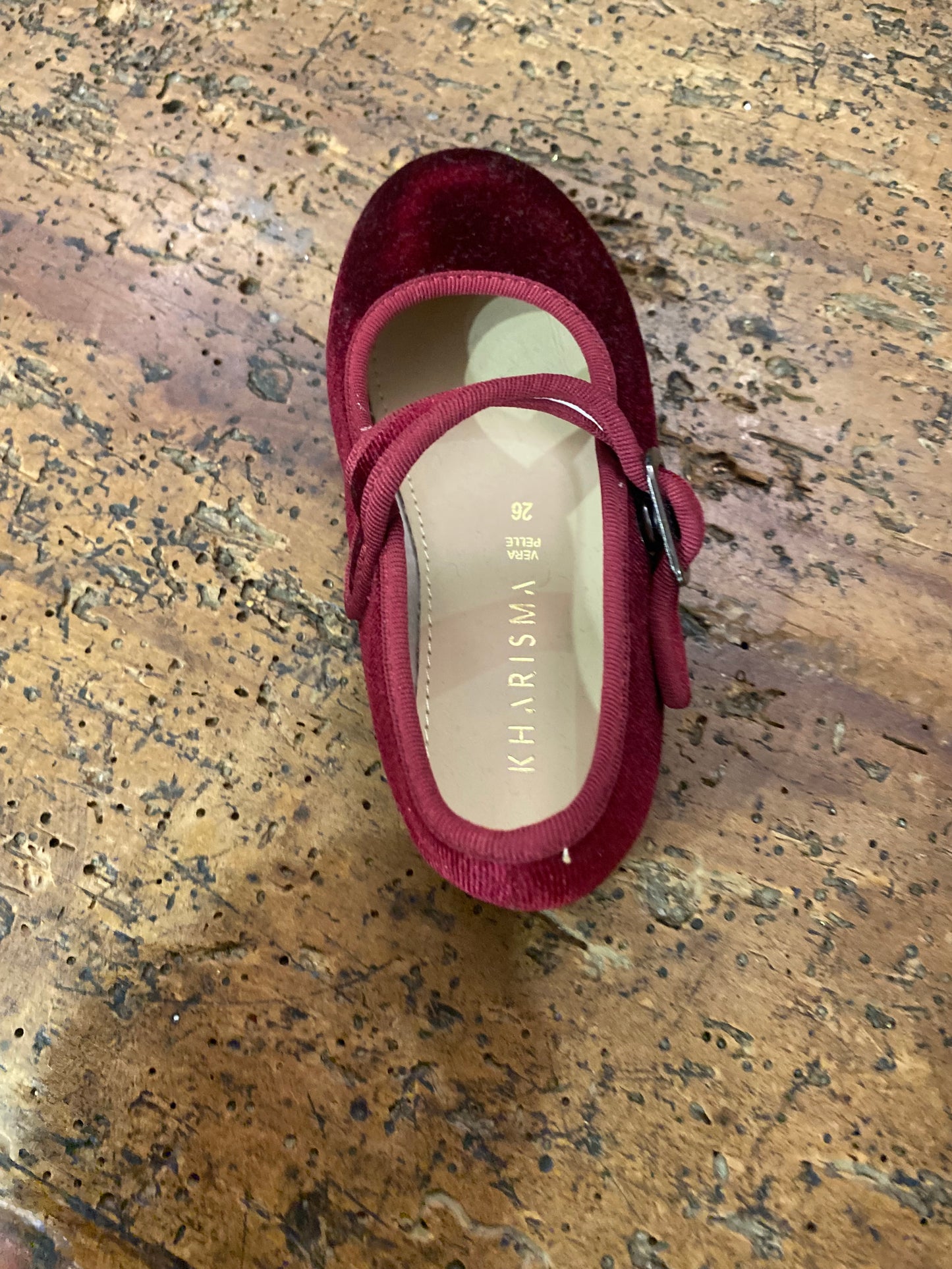Friulane in velluto colore bordeaux