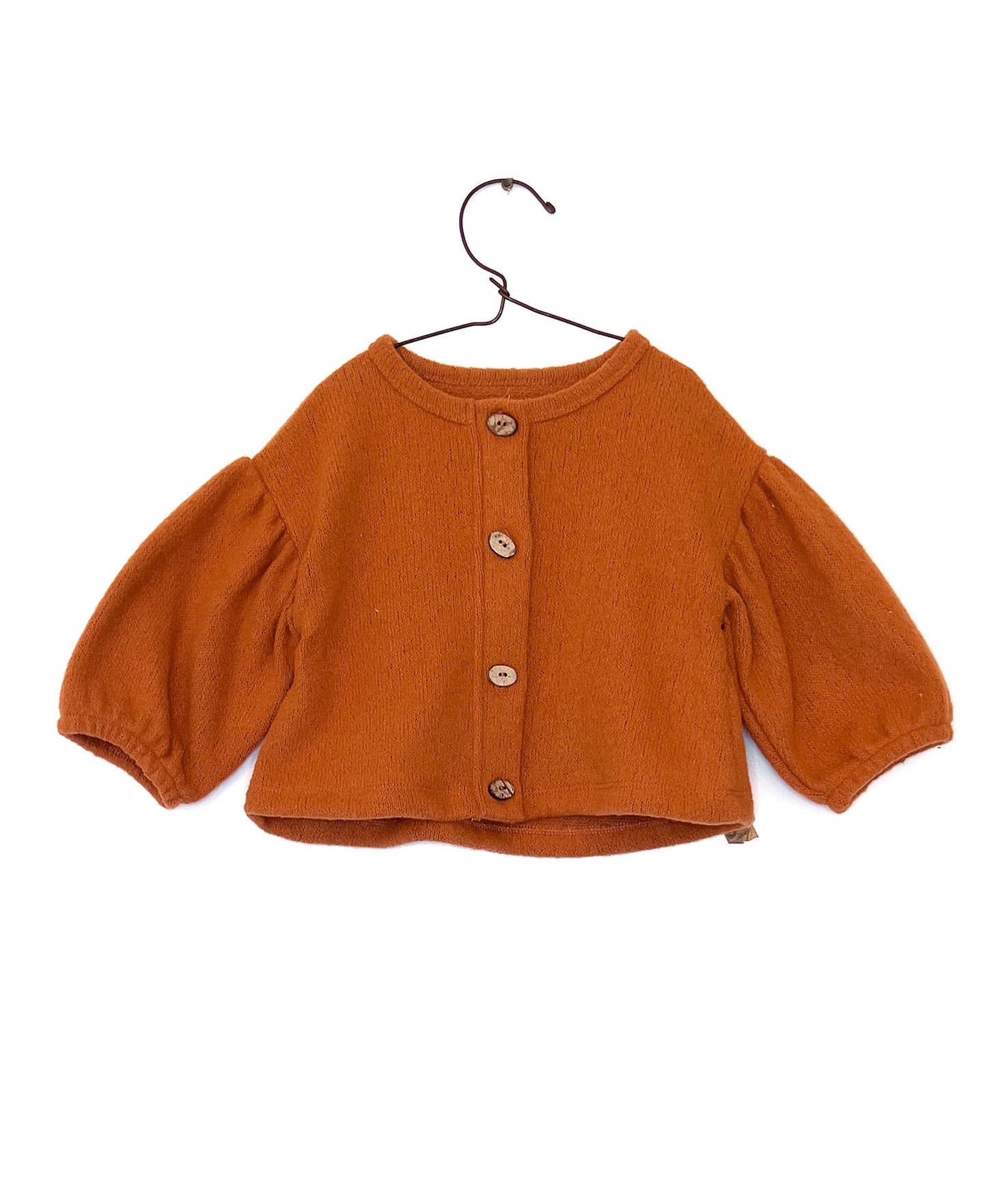 Cardigan colore arancio