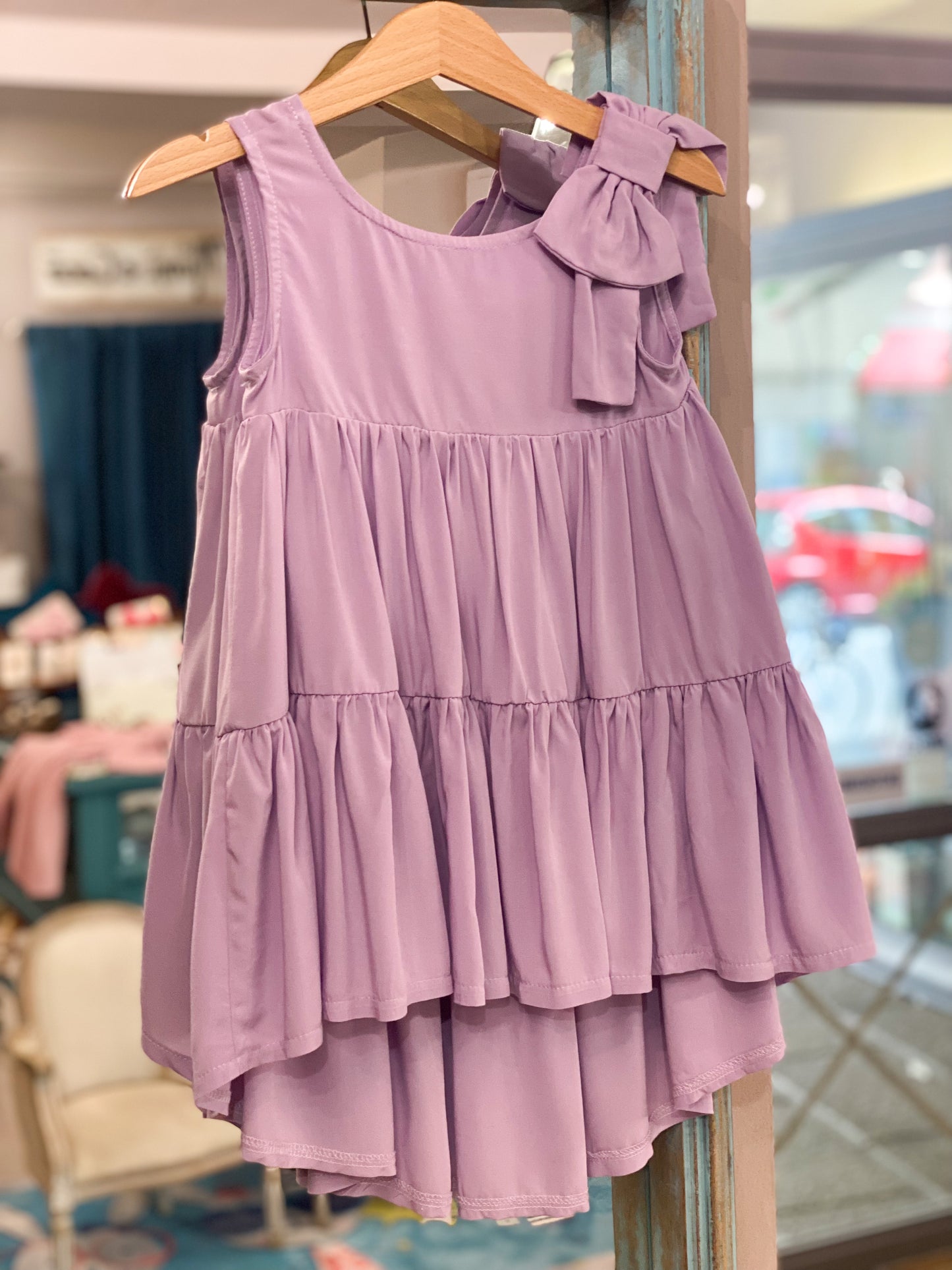 MAGIL abito bambina viscosa colore lavanda