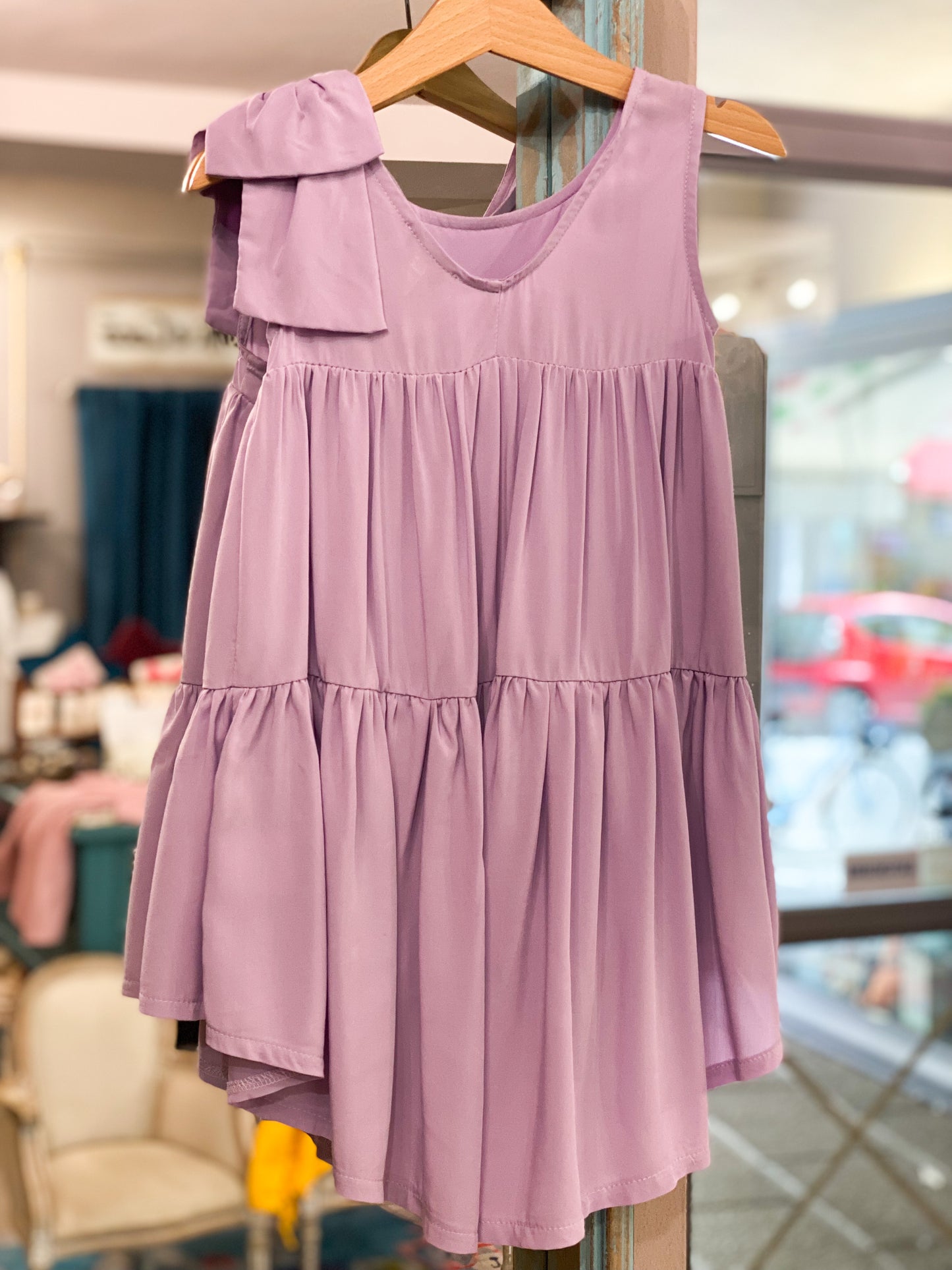 MAGIL abito bambina viscosa colore lavanda