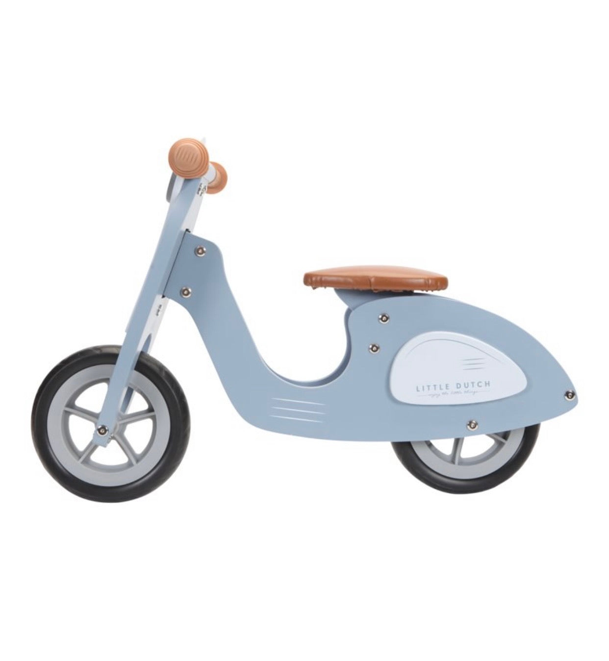 LITTLE DUTCH scooter in legno azzurro pastello
