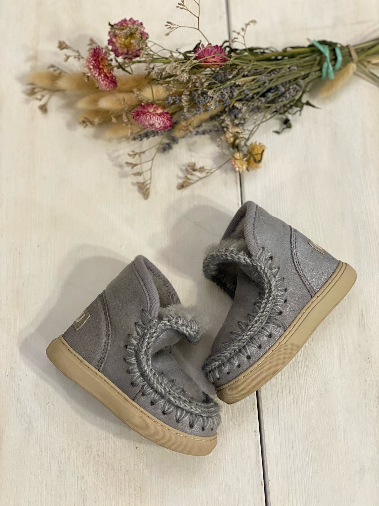 Mou eskimo sneakers kid grigio perlato
