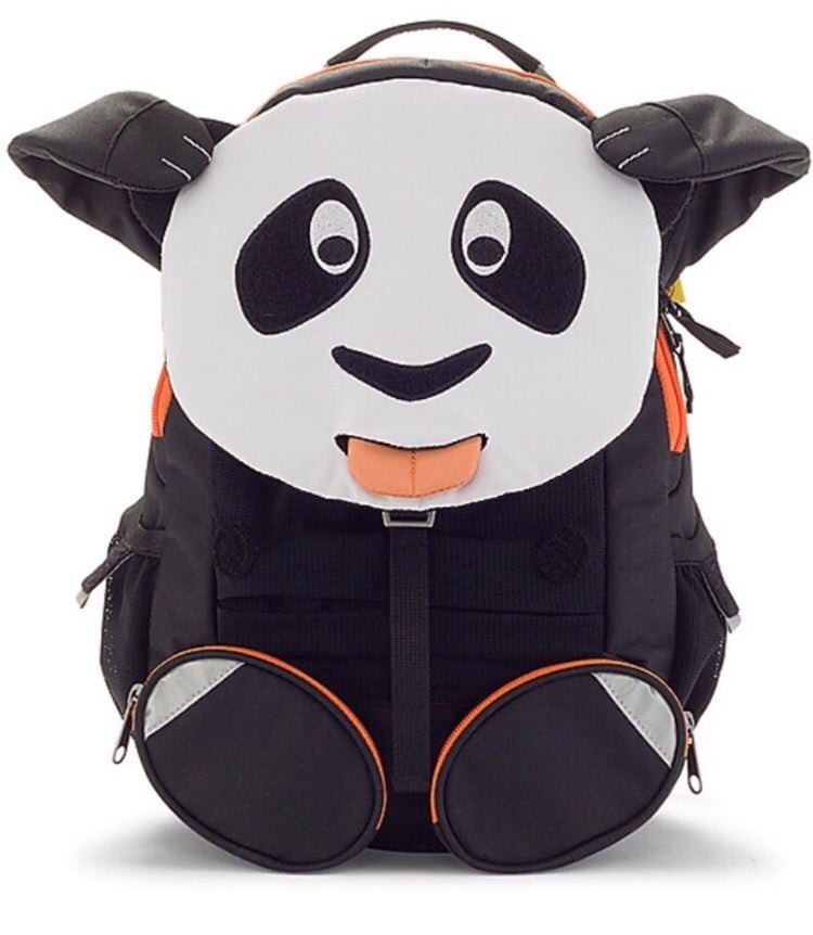 Zainetto panda per la scuola materna - Eco-Friendly - consigliato da 3 a 5 anni - pratico anche per le uscite con mamma e papà - spalline regolabili - cintura torace - imbottitura posteriore - strisce riflettenti