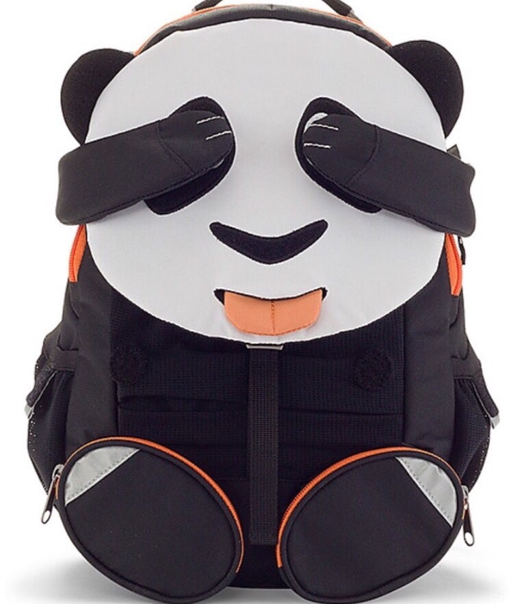 Zainetto panda per la scuola materna - Eco-Friendly - consigliato da 3 a 5 anni - pratico anche per le uscite con mamma e papà - spalline regolabili - cintura torace - imbottitura posteriore - strisce riflettenti