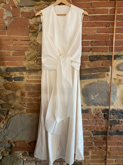 Abito Fiocco cotone bianco