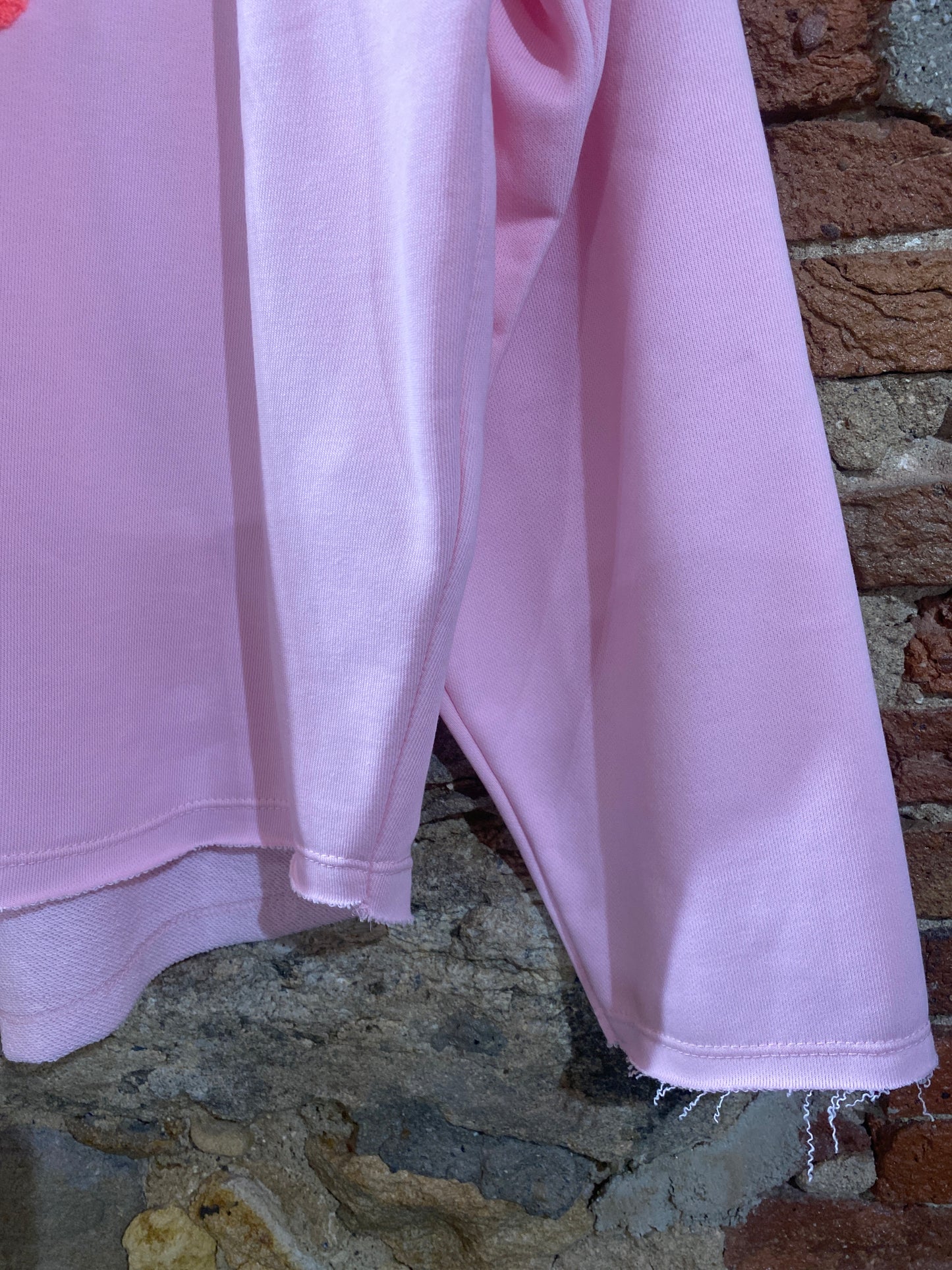 Felpa L’Amour Paris rosa chiaro