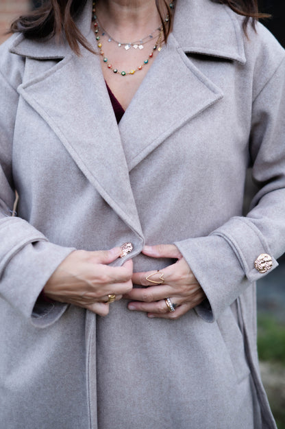 Cappotto Brigitte cipria