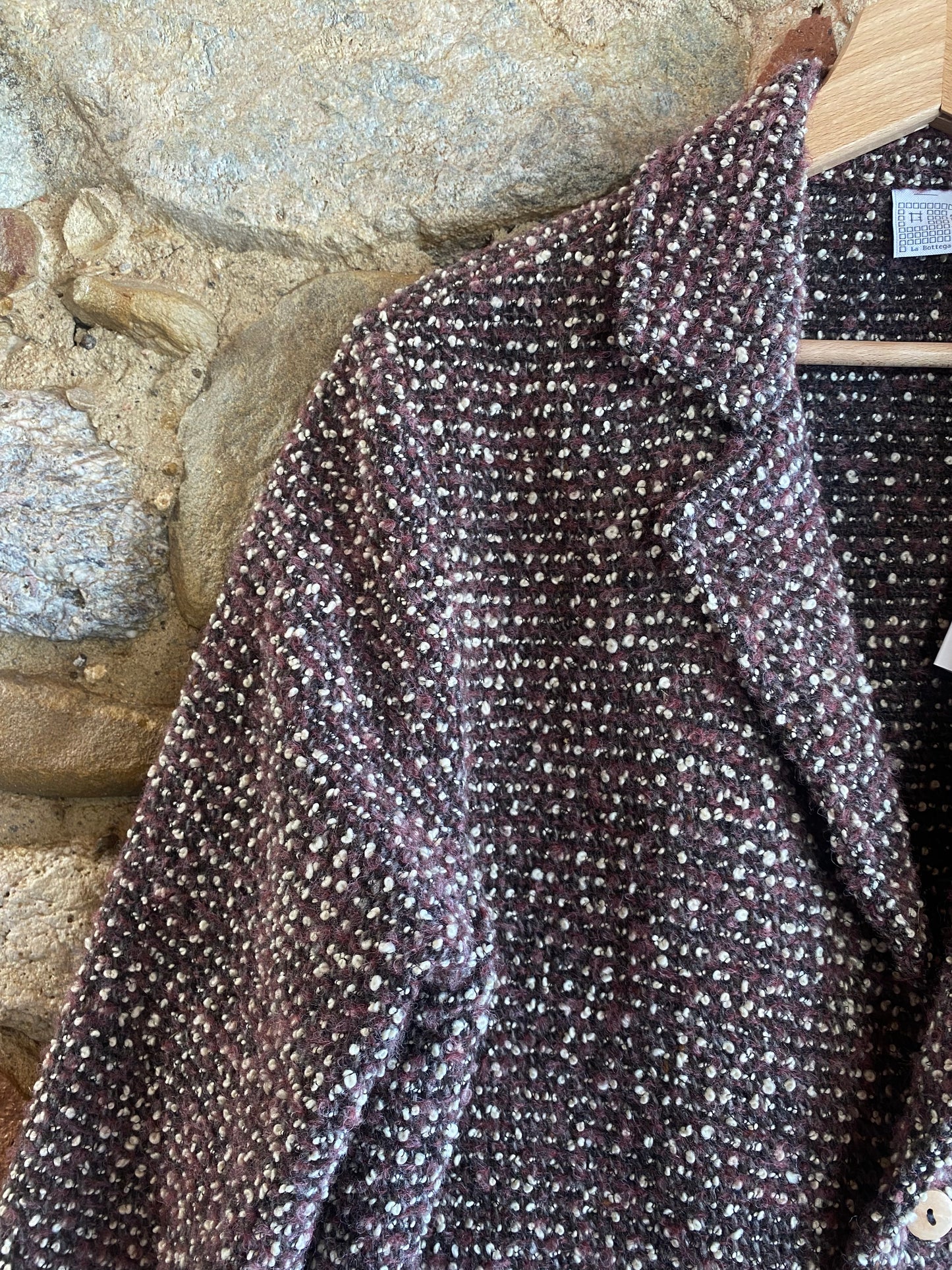 Giacca Ramo boucle rosa soft