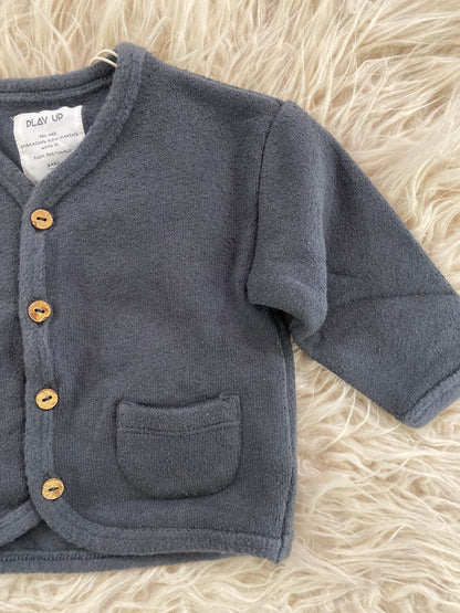 Cardigan colore grigio piombo