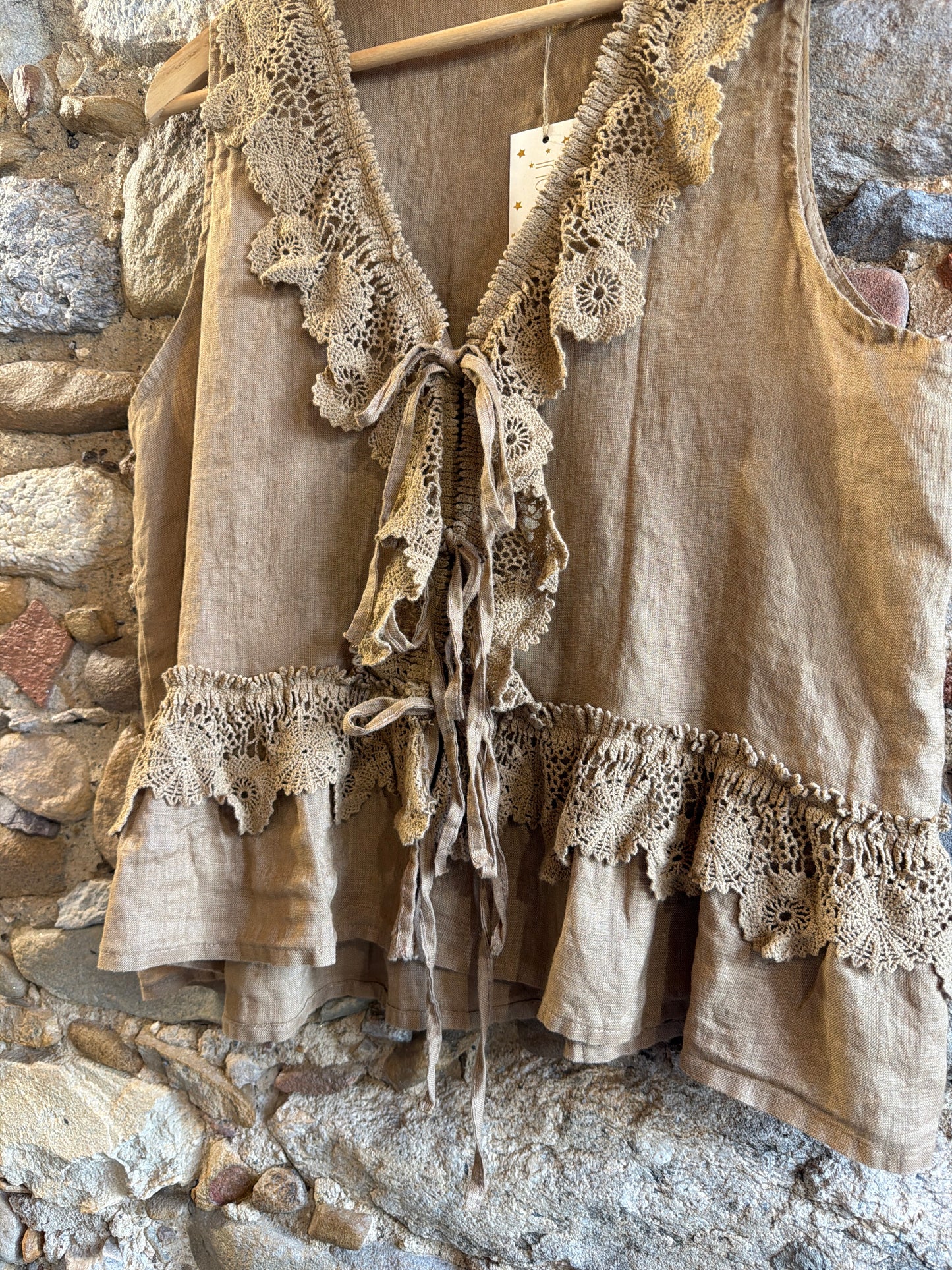 Gilet Monique caramel
