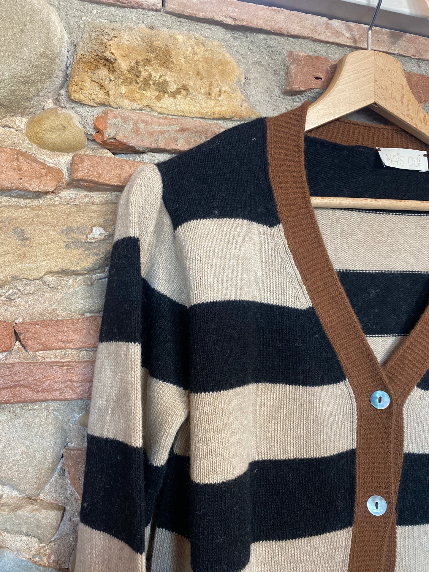Cardigan Gully beige black