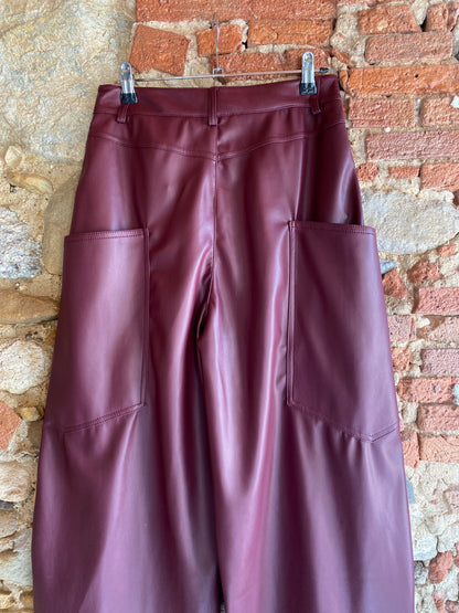 Pantalone Cargo burgundy