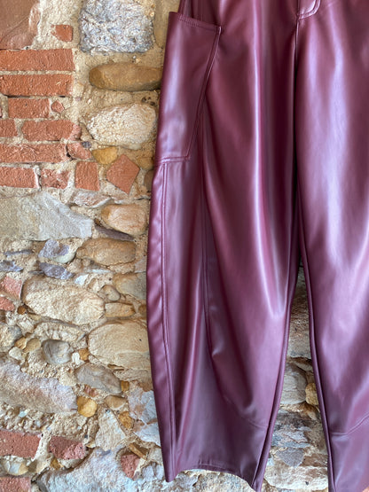 Pantalone Cargo burgundy
