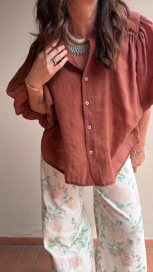 Camicia Delice terracotta