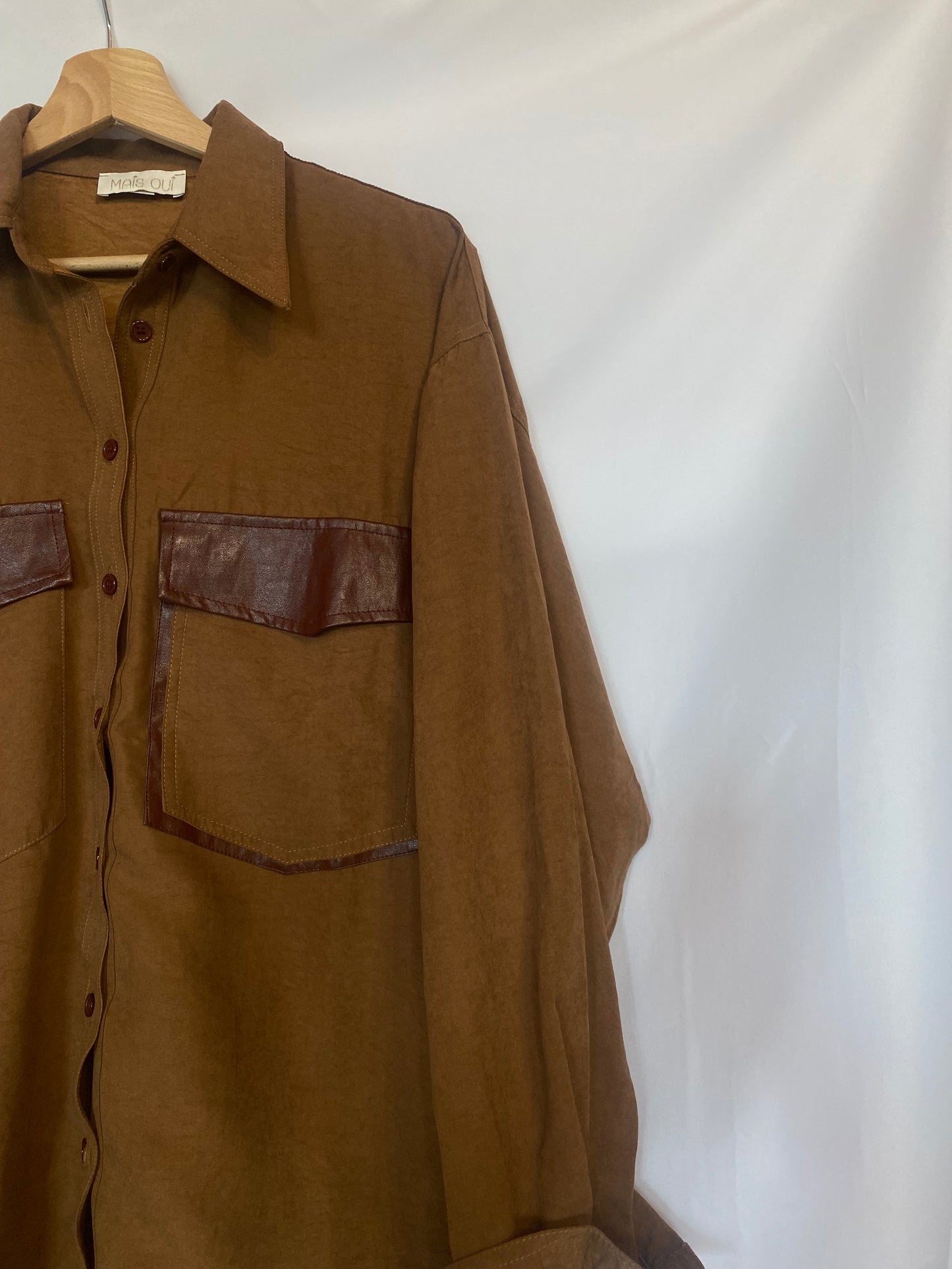 Camicia Cow tabacco
