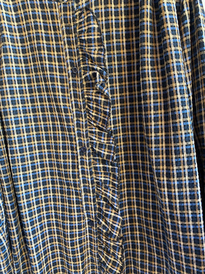 Camicia Country check blu