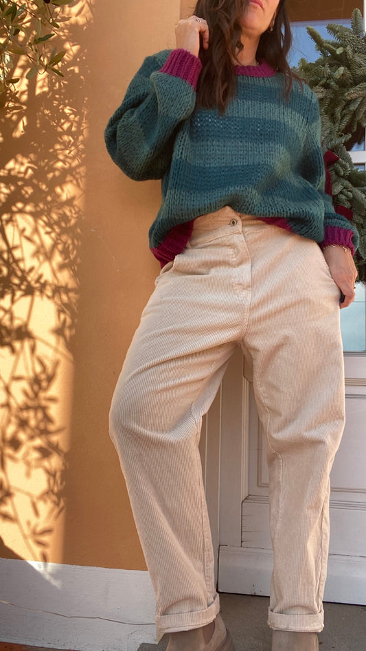 Pantalone Liam gesso