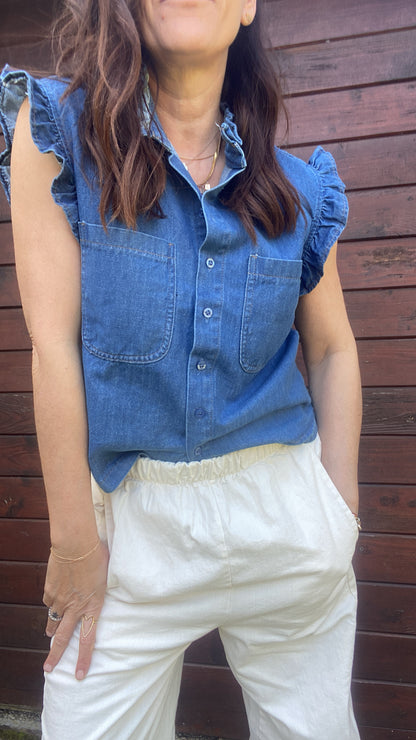 Camicia Asia denim dark