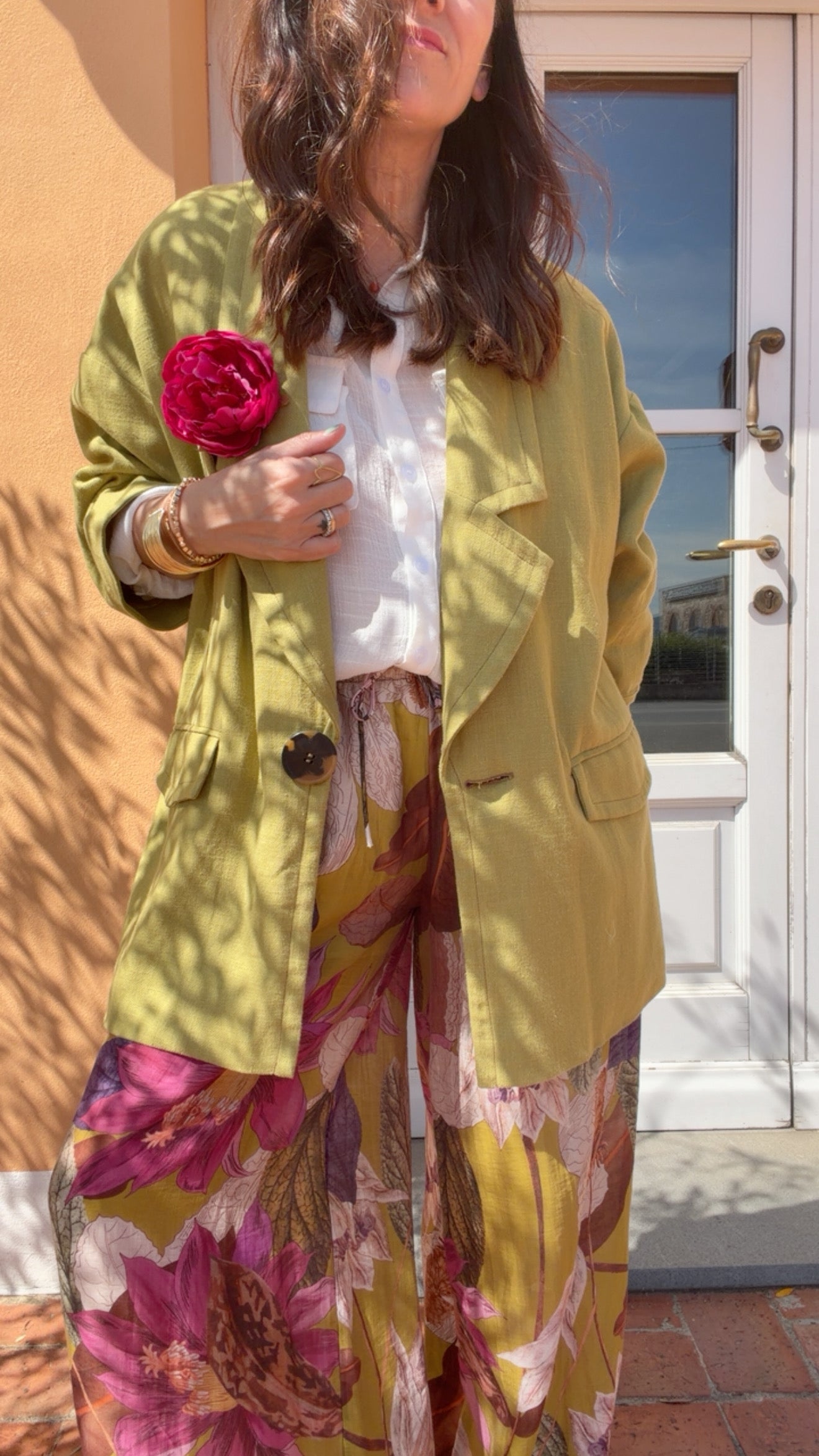 Blazer Odette verde pistacchio
