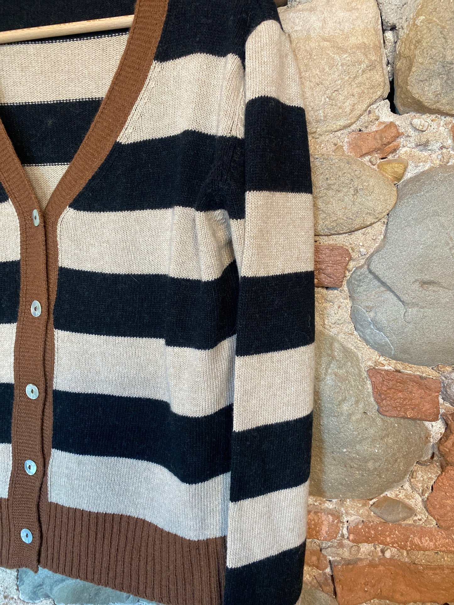 Cardigan Gully beige black