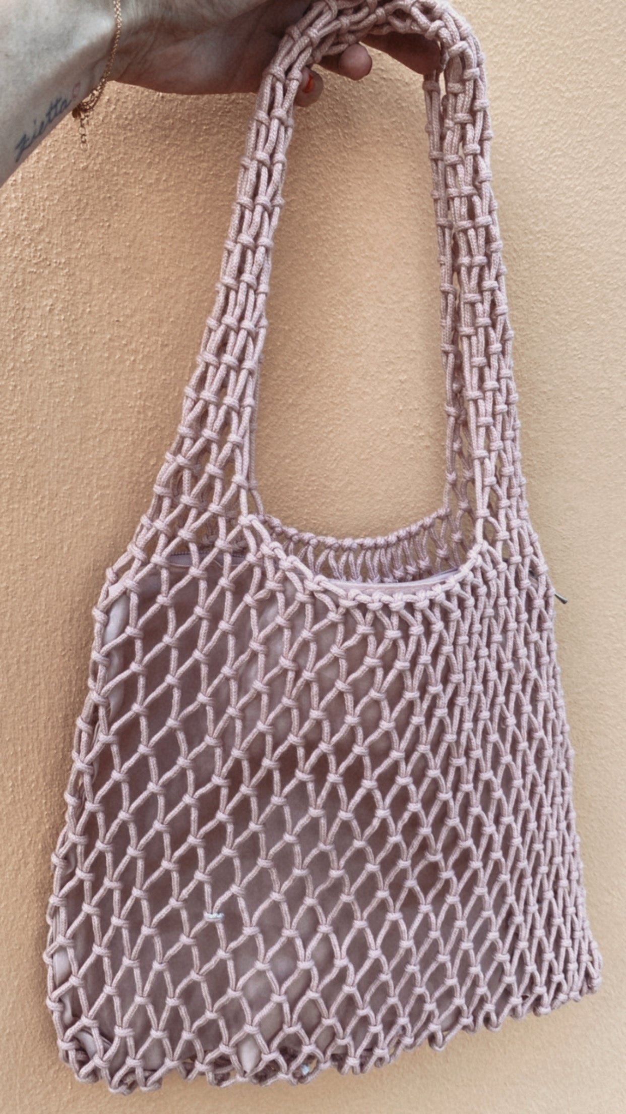 Borsa rete Isla pink