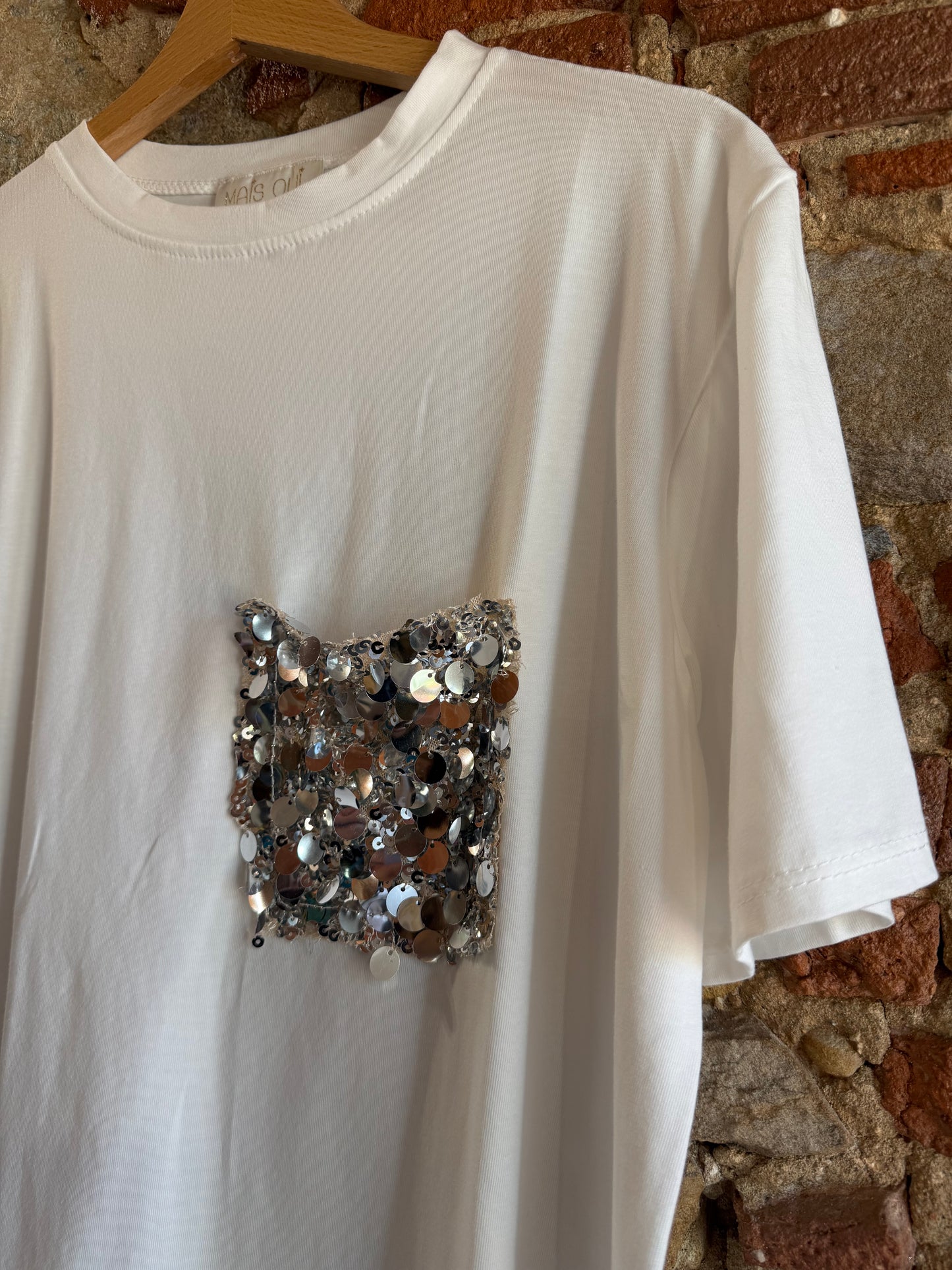 T-shirt Sparkle silver