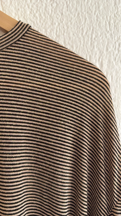 T-shirt Lula cacao riga nera