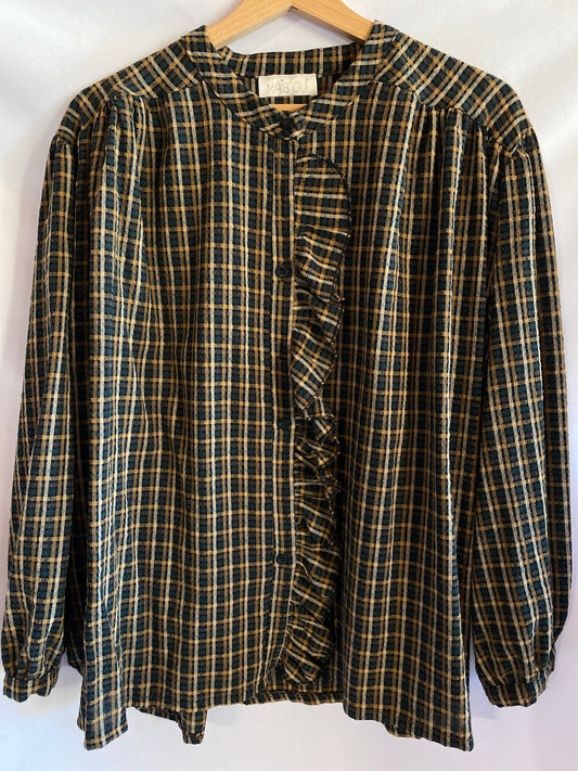 Camicia Country check verde