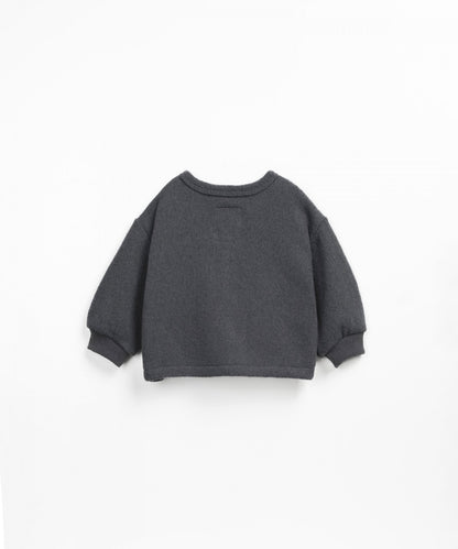Cardigan colore grigio piombo