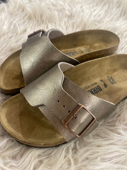 Catalina ciabatta pelle colore taupe