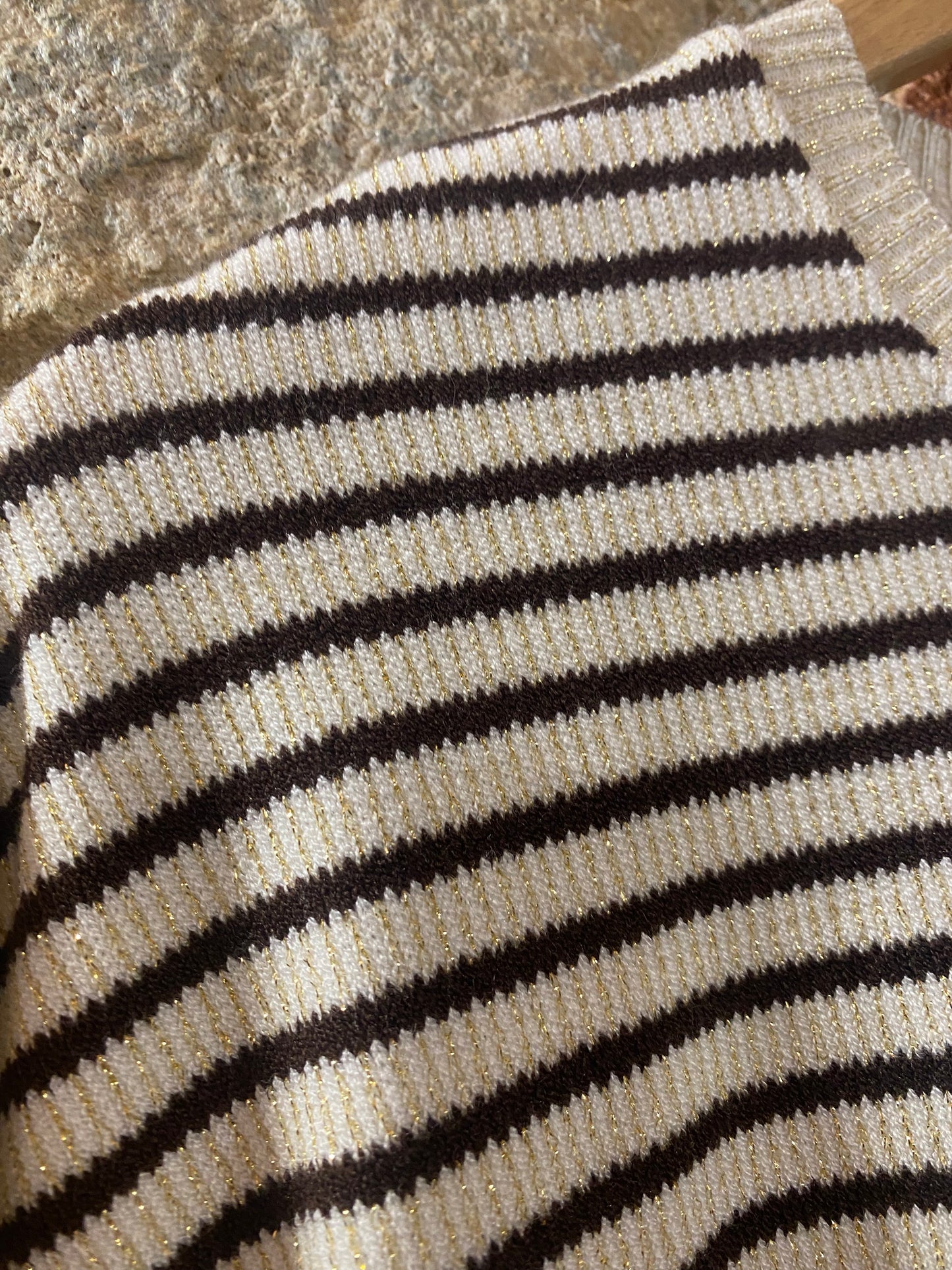 Maglia Charlotte riga cioccolato