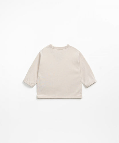 T-shirt colore beige stampa lince