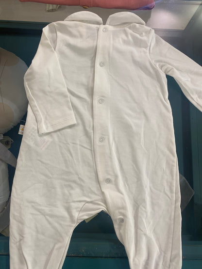 Tutina in tencell colore latte