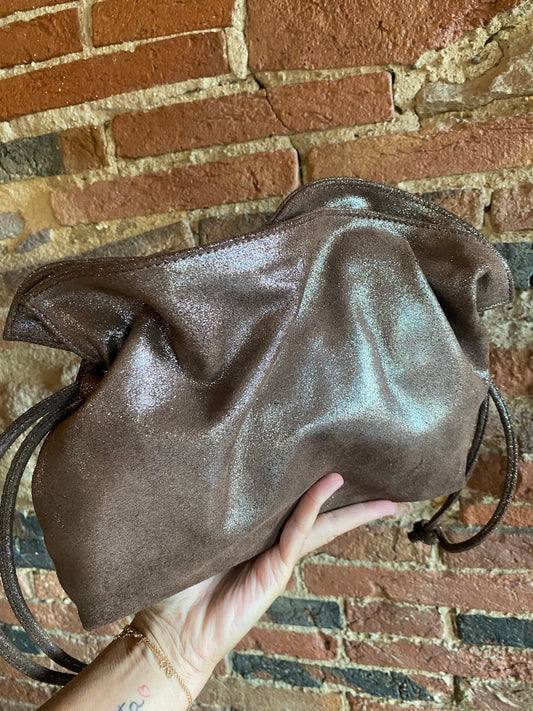 Borsa Glossy old rose