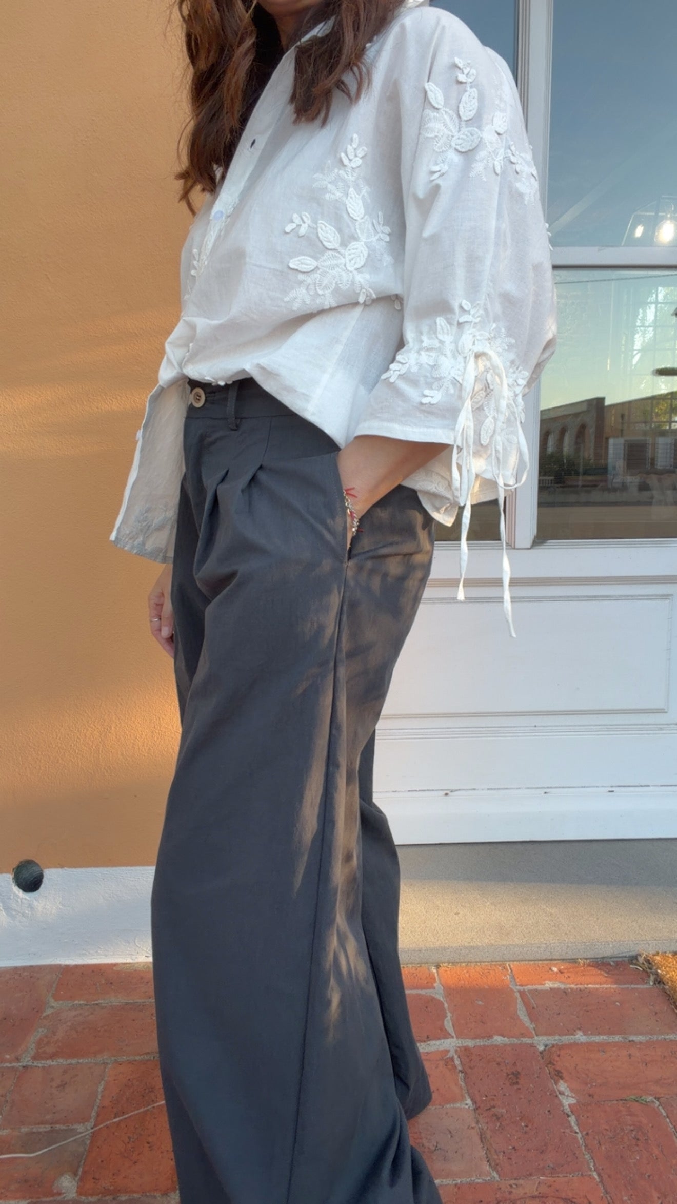 Pantalone Klaren grigio piombo