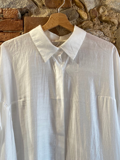 Camicia Apple in viscosa bianco
