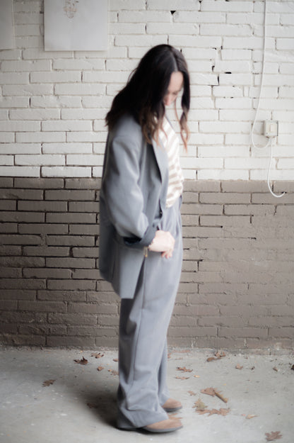 Boy pantalone donna colore grigio perla