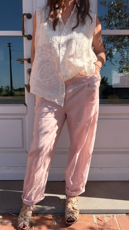 Pantalone Philip Lino Rosa