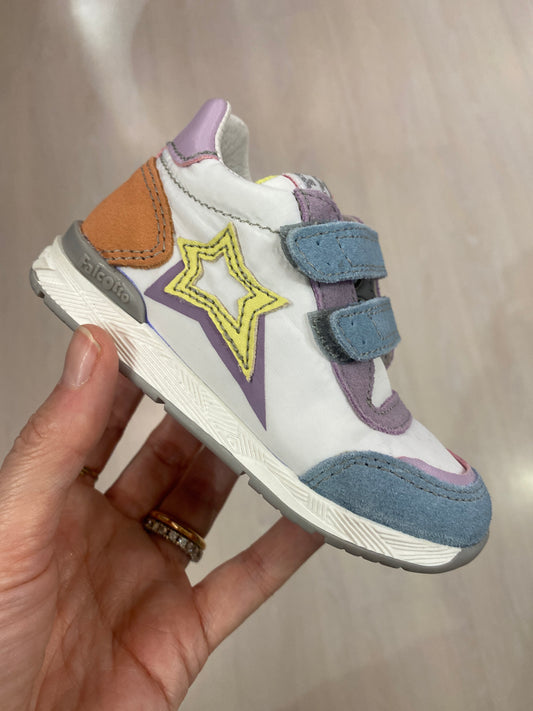 Sneakers in suede e tessuto tecnico