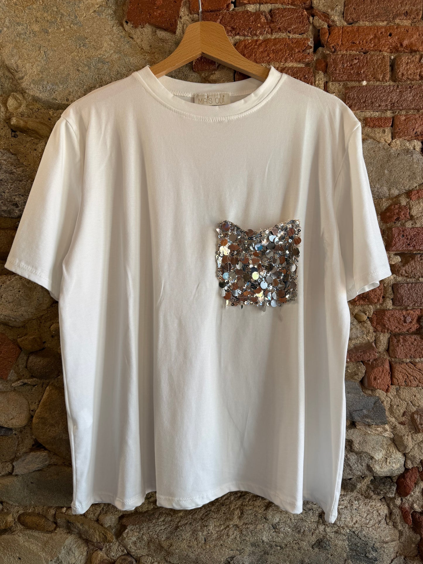 T-shirt Sparkle silver