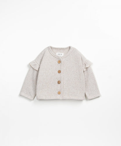 Cardigan balze latte mélange