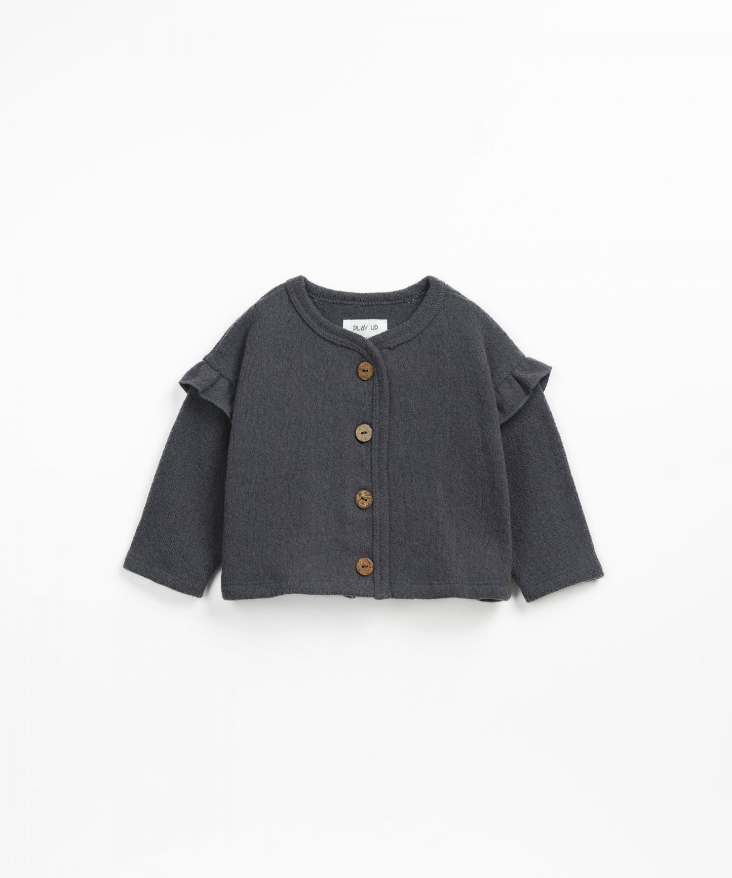 Cardigan caldo cotone piombo