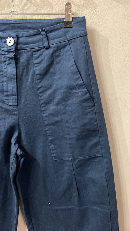 Pantalone Carrot blu navy